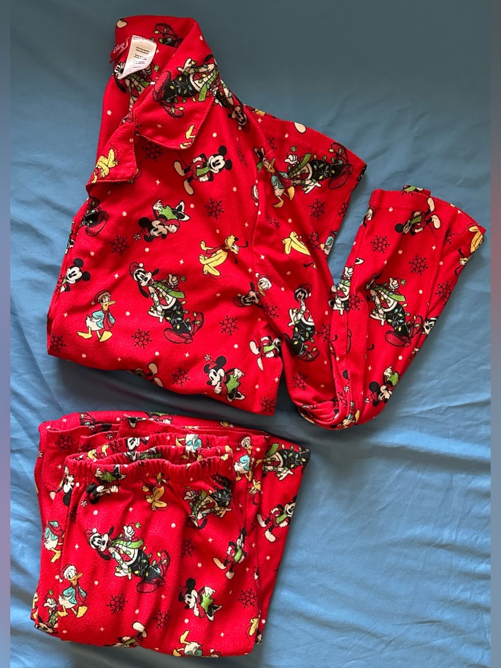 Disney Red Mickey & Friends Fleece Pajama Set
